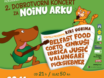 Picksiebner vam predstavlja: 2. dobrotvorni koncert za Noinu arku