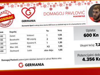 U okviru humanitarne akcije Germanie, Domagoj Pavlović osvojio 4.356 kn za Noinu arku