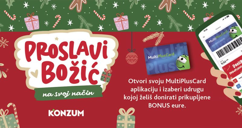 I ovoga Božića Konzum i MultiPlusCard pomažu udrugama 🥰🐾
