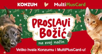Akcija Konzuma i MultiPlusCarda “Proslavi Božić na svoj način” je uspješno završena! 🥰🐾