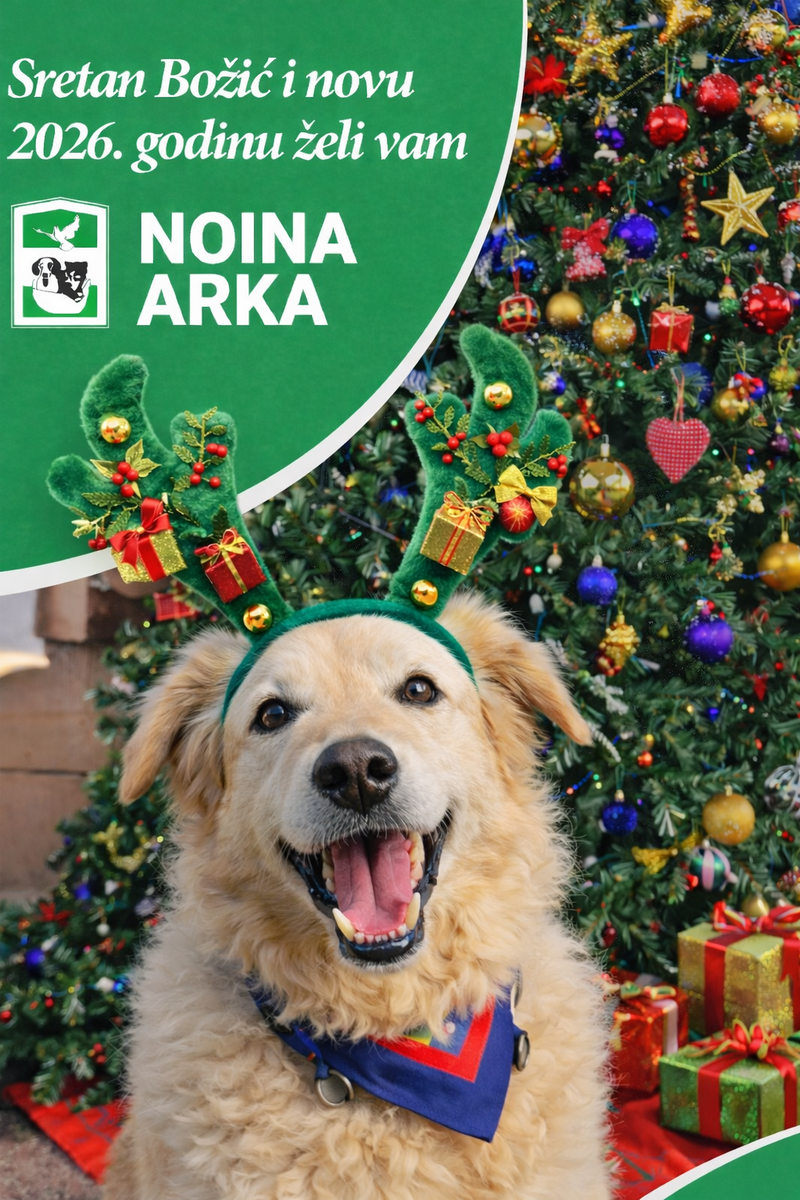 Sretan Božić i novu 2026. godinu želi vam Noina arka 🎄🎄🎄
